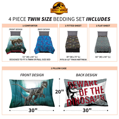 Jurassic World Twin Comforter