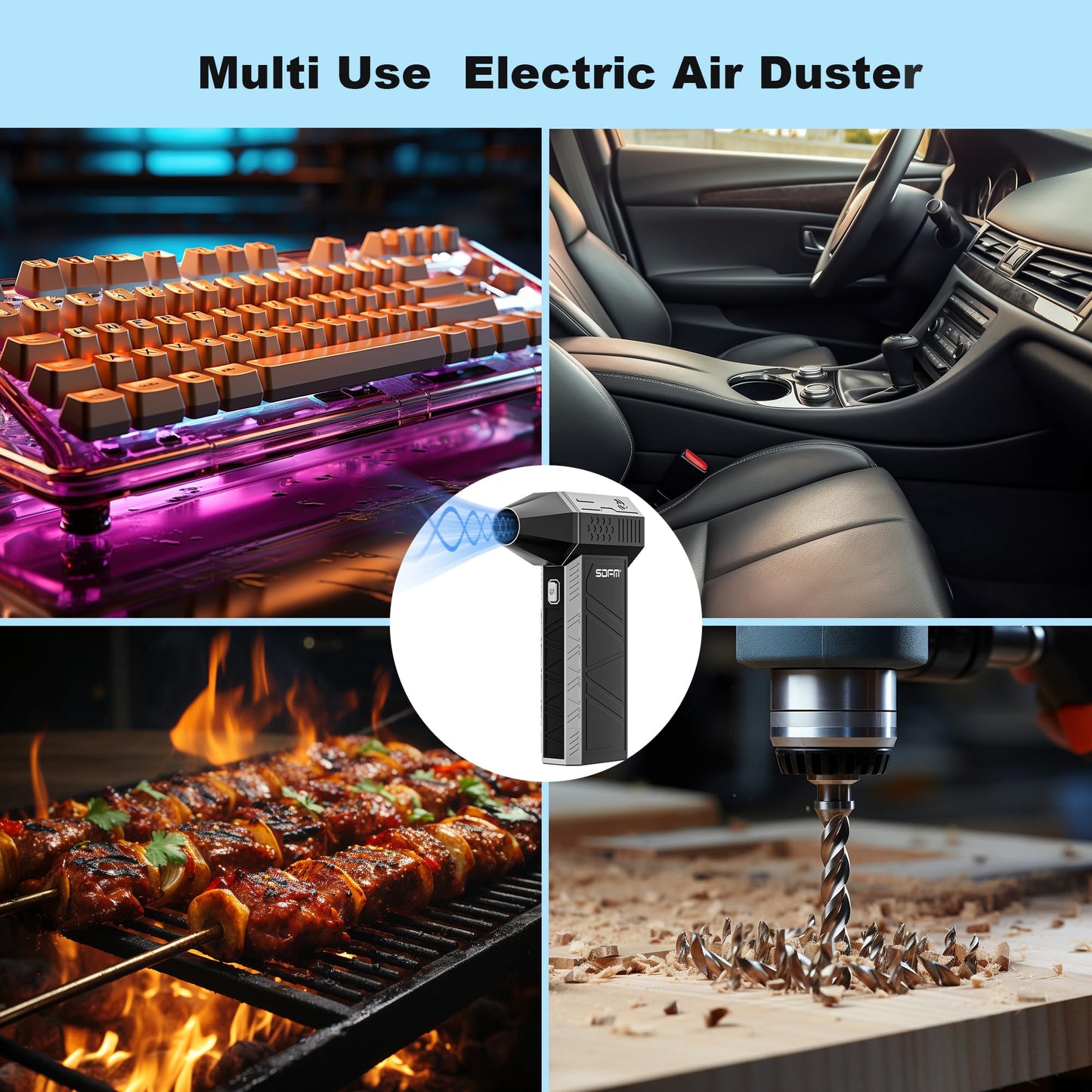 Electric Air Duster - Reusable 130000RPM Blower