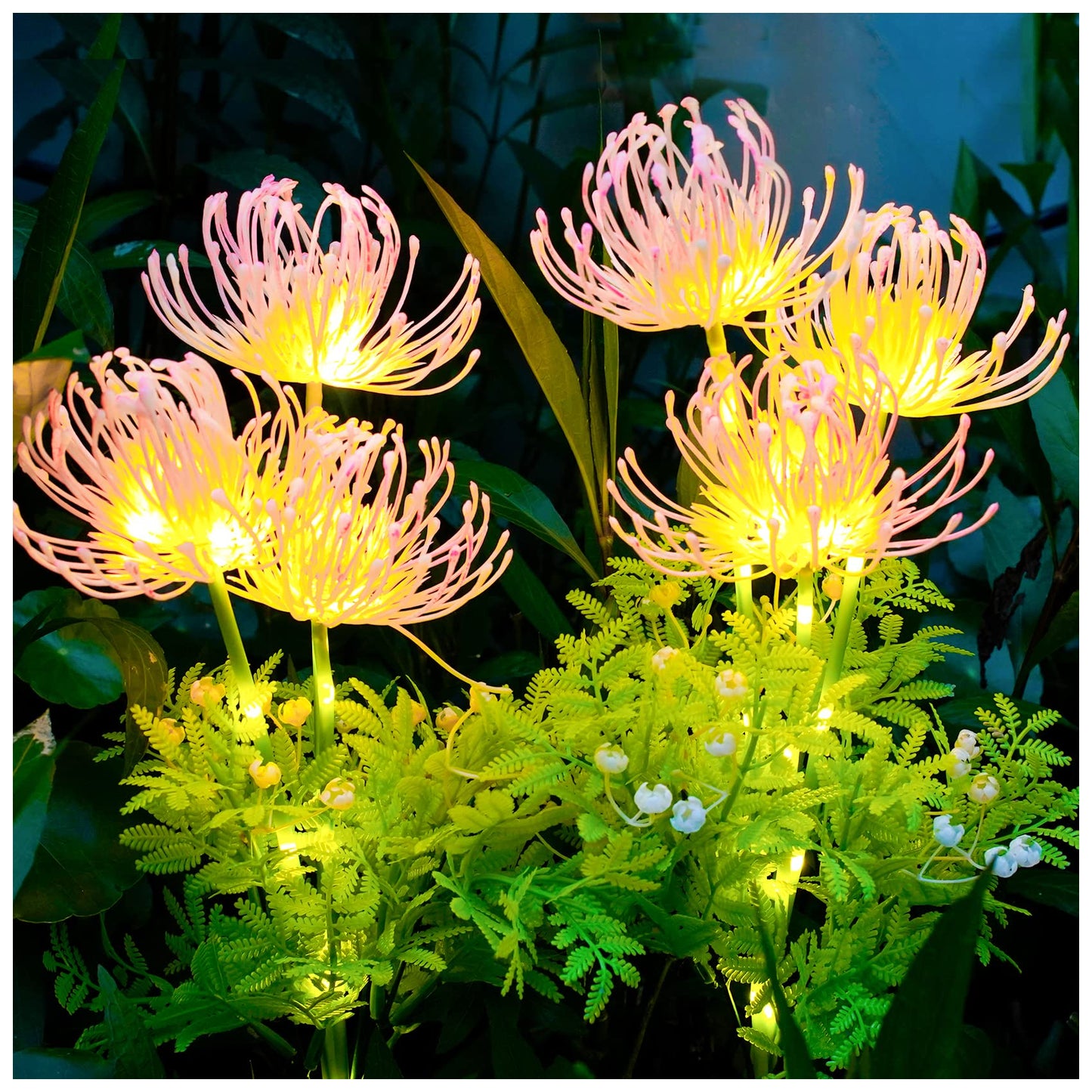 Solar Garden Lights - Glowing Flowers