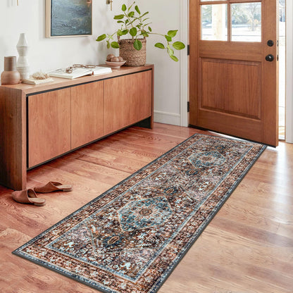 Washable Boho Runner Rug - 2x6 Ft