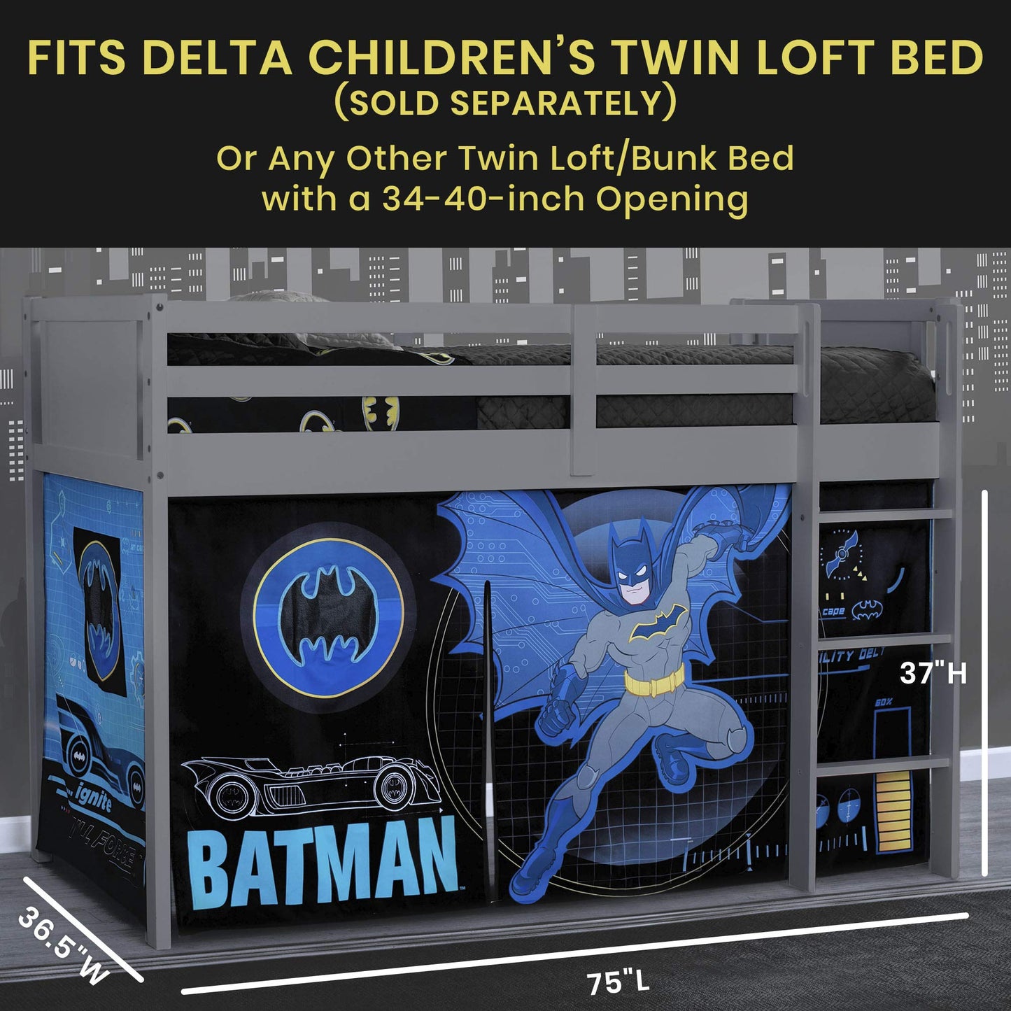 Batman Loft Bed Tent