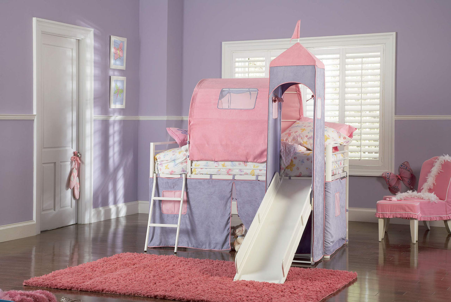 Princess Castle Twin Tent Bunk Bed