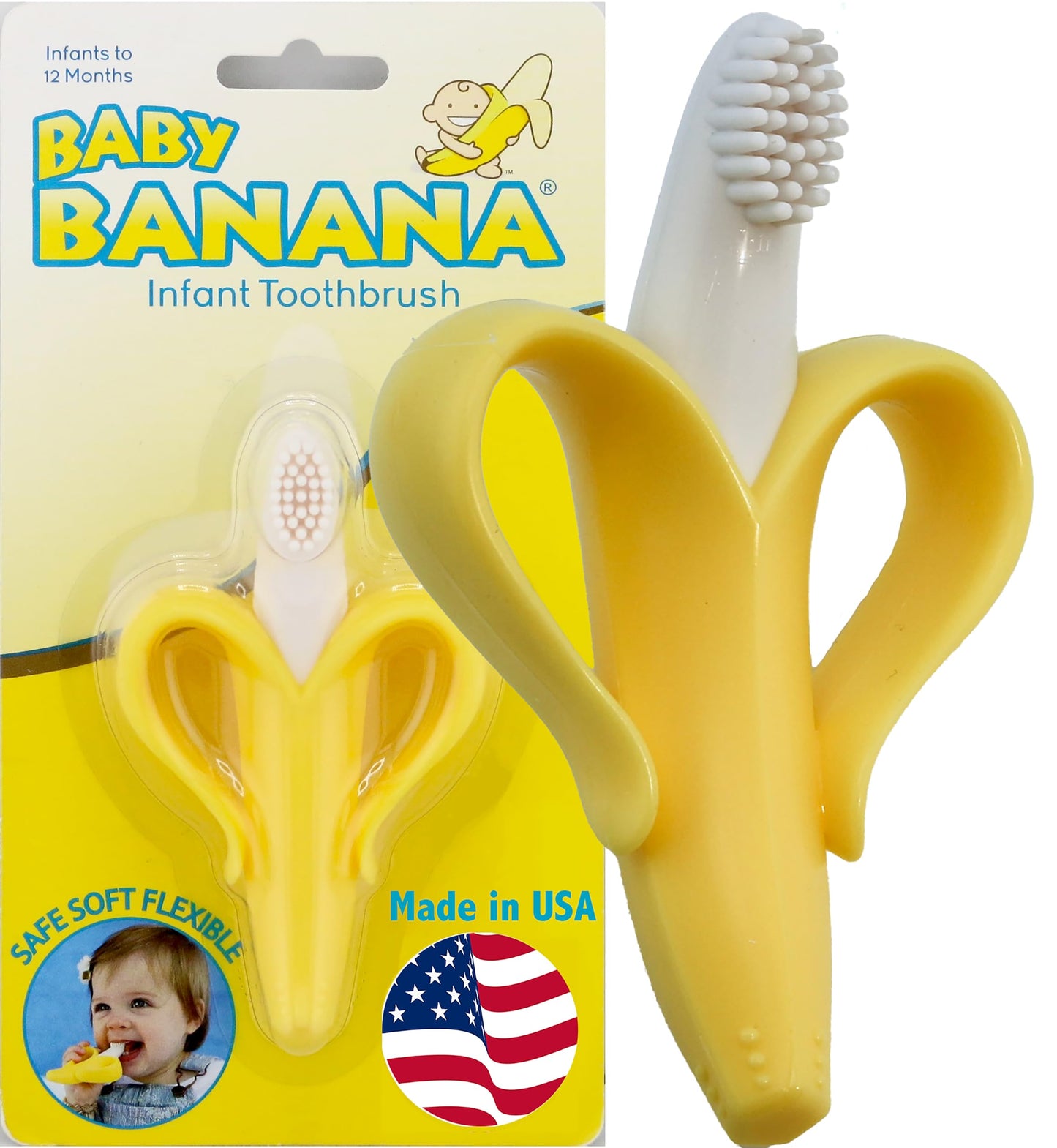 Baby Banana Toothbrush Teether