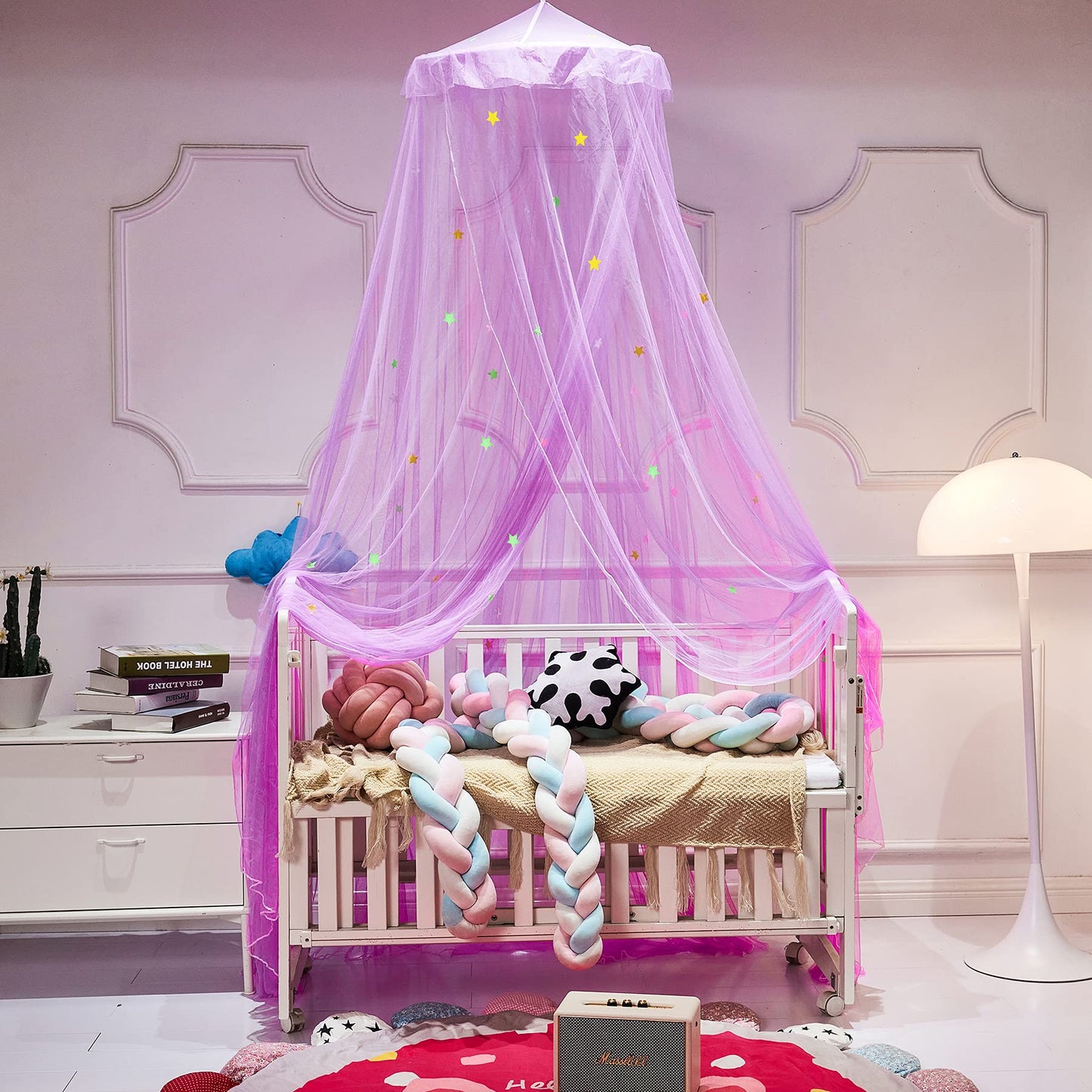 Purple Bed Canopy for Girls