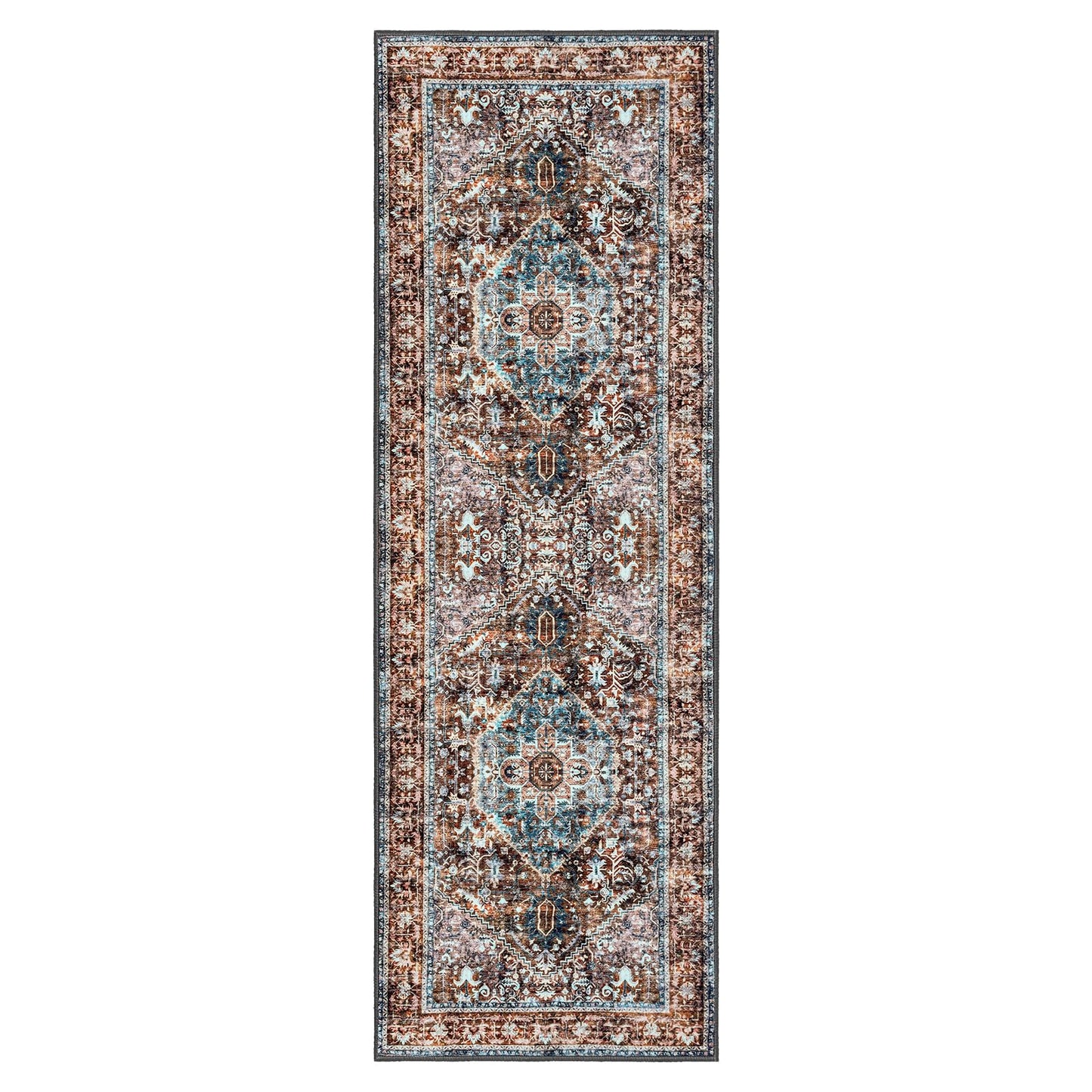 Washable Boho Runner Rug - 2x6 Ft