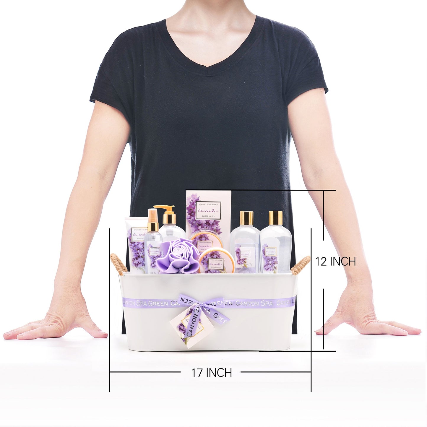 Luxury Lavender Spa Gift Basket Set