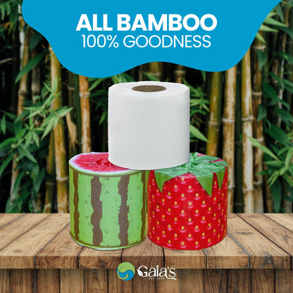 Premium Organic Bamboo Toilet Paper - 12 Mega Rolls