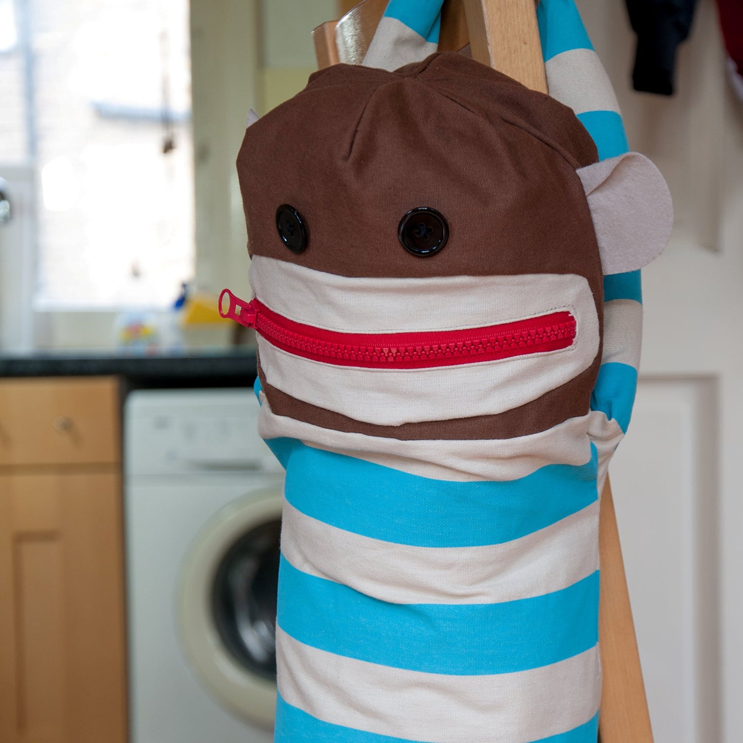 Sock Monkey Laundry Bag