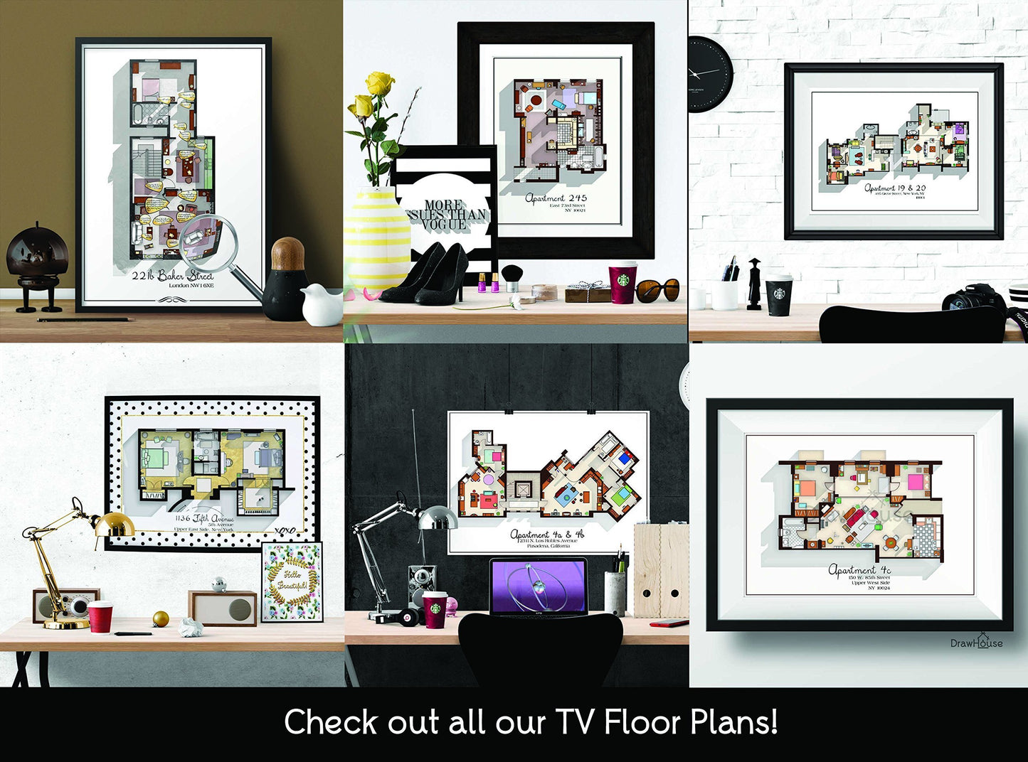 The Office Floor Plan Poster