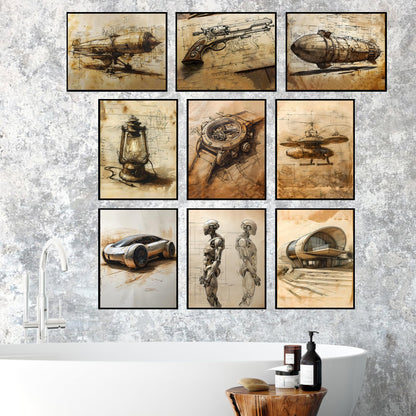 Da Vinci Wall Art Set