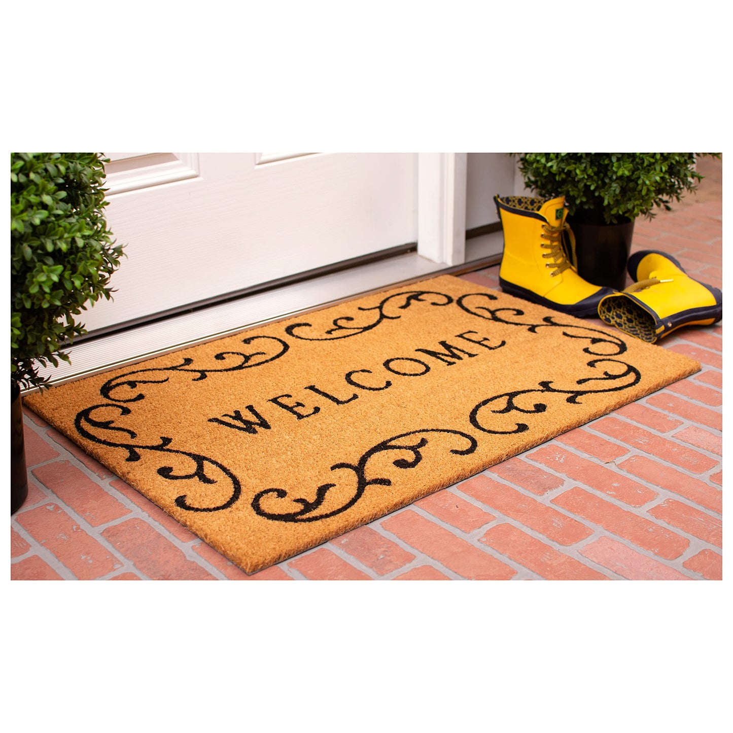 Welcome Curlicue Doormat