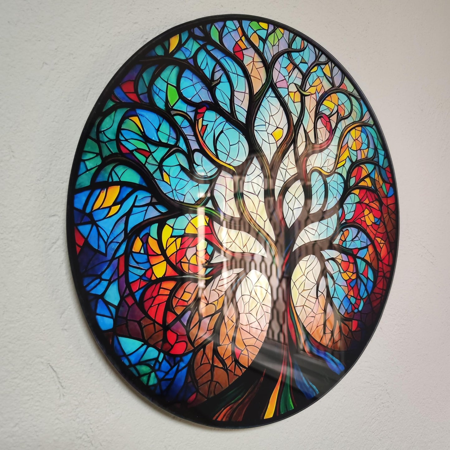 Tree Of Life Tempered Glass Wall Art