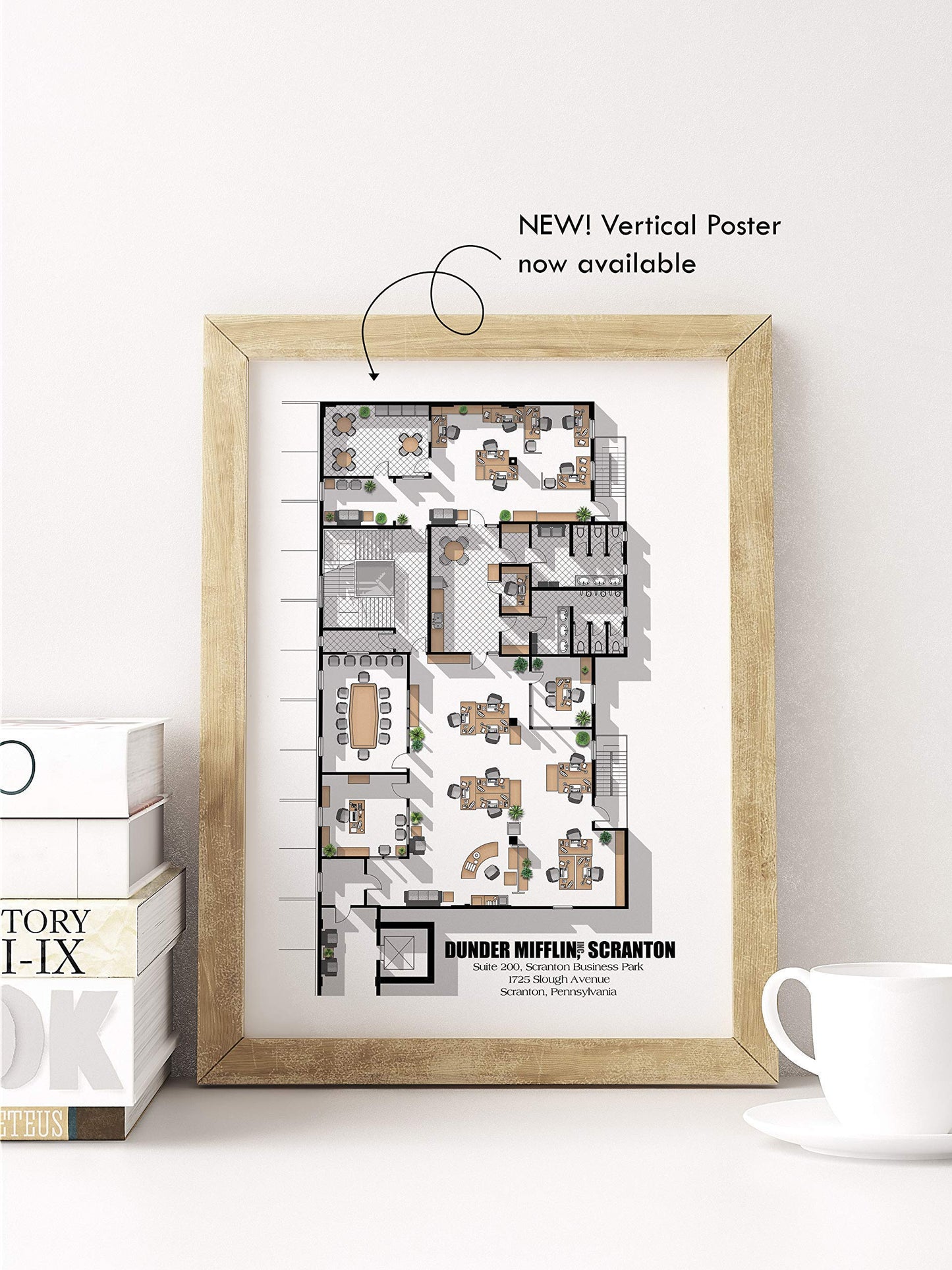 The Office Floor Plan Poster