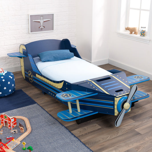 Wooden Airplane Toddler Bed