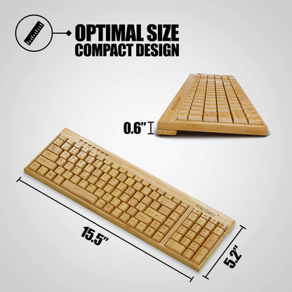 Wireless Bamboo Keyboard and Mouse