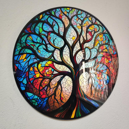 Tree Of Life Tempered Glass Wall Art