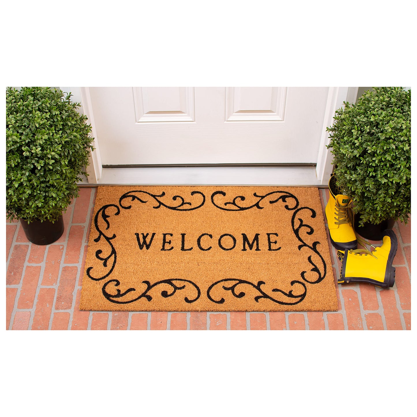 Welcome Curlicue Doormat