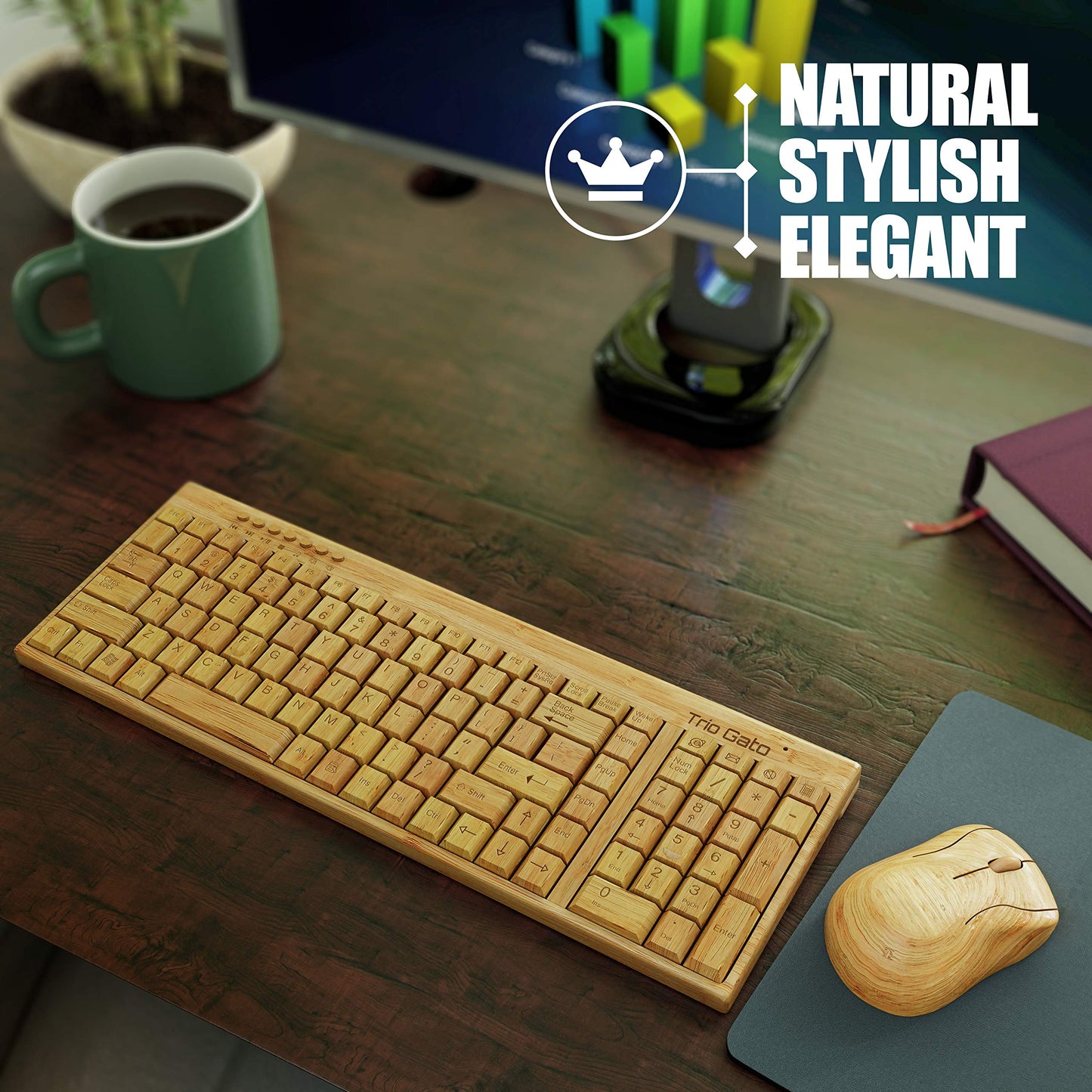 Wireless Bamboo Keyboard and Mouse