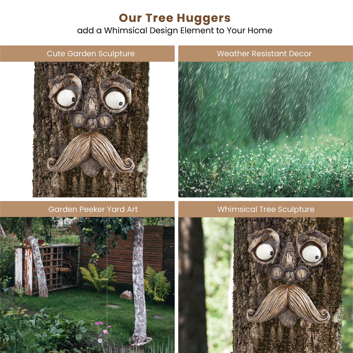 'Old Man' Tree Hugger Yard Decoration