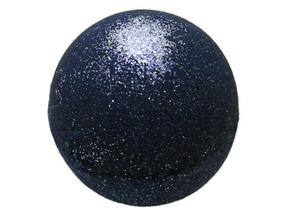 Black Bath Bomb with Silver Glitter