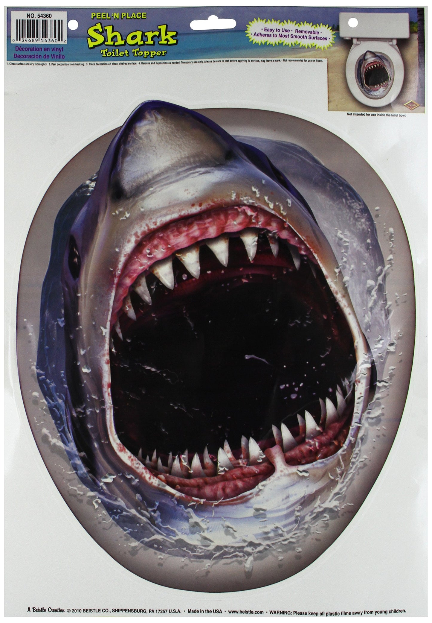 Shark Toilet Topper Party Accessory