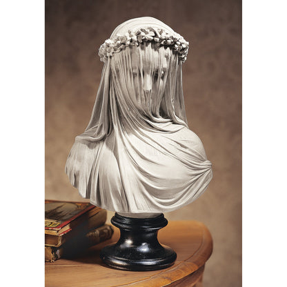 Veiled Maiden Indoor Statue - 14" Tall