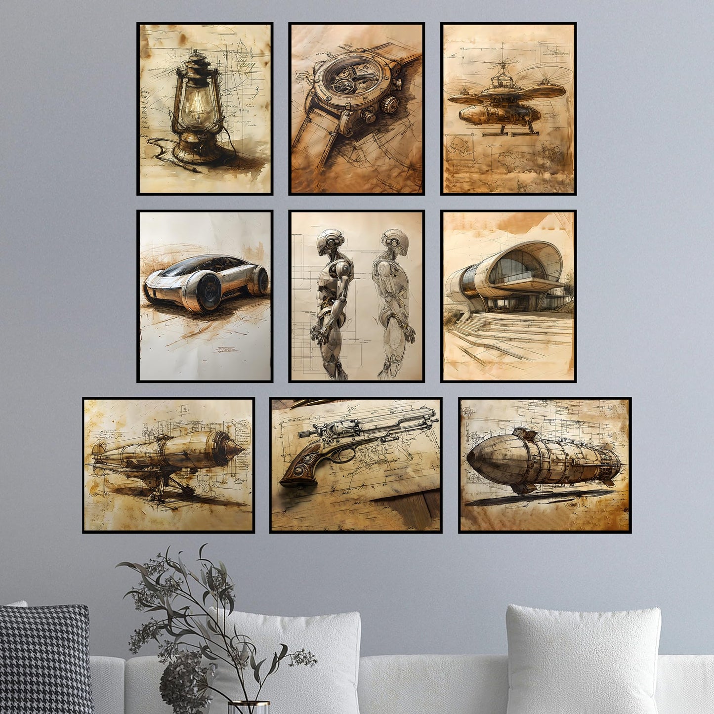 Da Vinci Wall Art Set