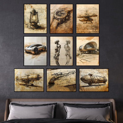 Da Vinci Wall Art Set