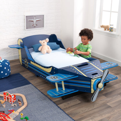 Wooden Airplane Toddler Bed