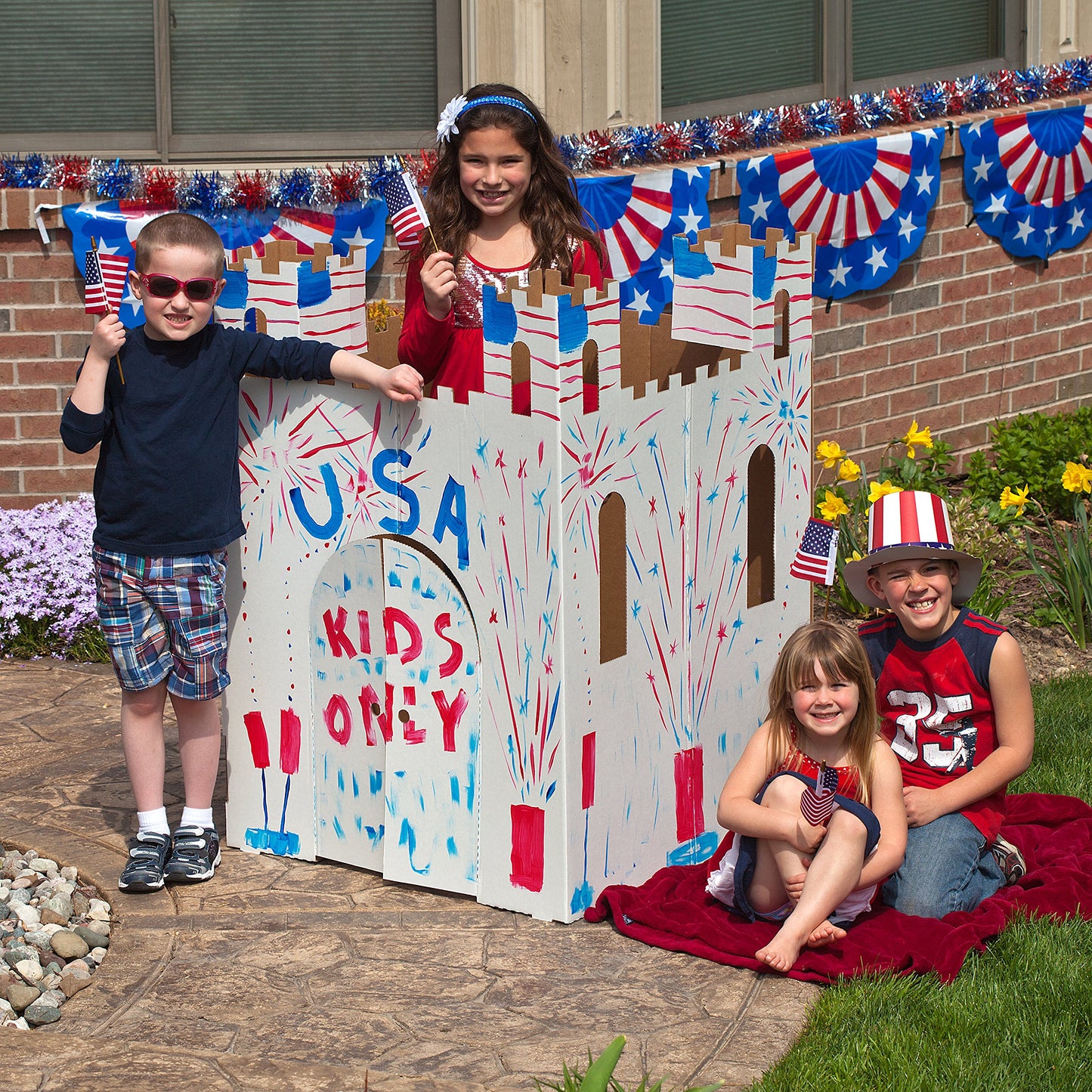 Blank Castle Playhouse for Kids