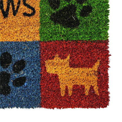 Wipe Your Paws Vinyl-Backed Natural Coir Doormat