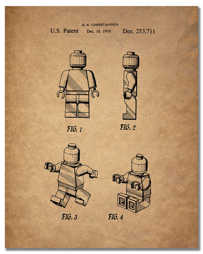 Lego Patent Art Prints